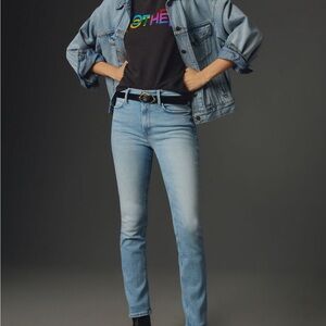 MOTHER The Dazzler Ankle Straight Jeans